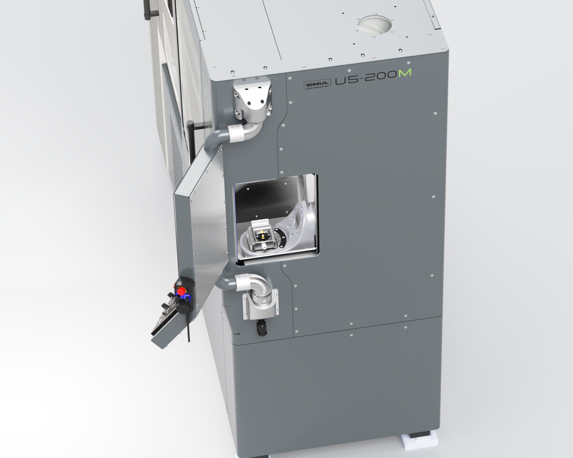 The robot side of the Unicorn 5-200 Modular with the automation door
